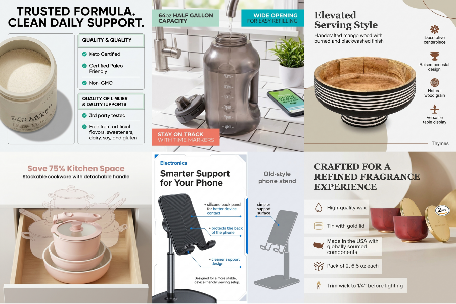 Saharan AI-generated Amazon listing main image: product on a clean studio background optimized for search